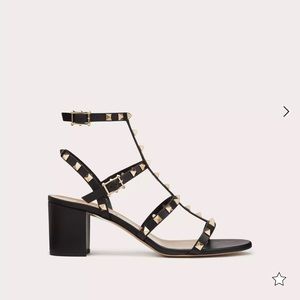 Valentino Garavani ROCKSTUD CALFSKIN ANKLE STRAP SANDAL 60 MM